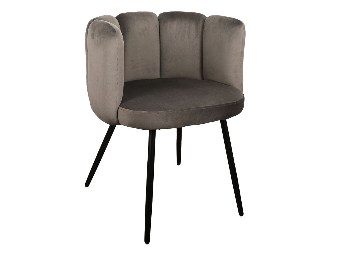 Set van 2 CELIA stoelen Fluwelen stof