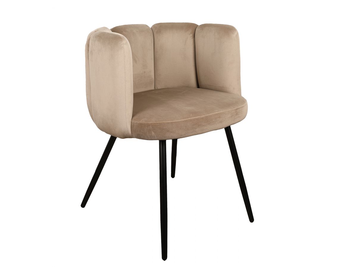 Set van 2 CELIA stoelen Fluwelen stof