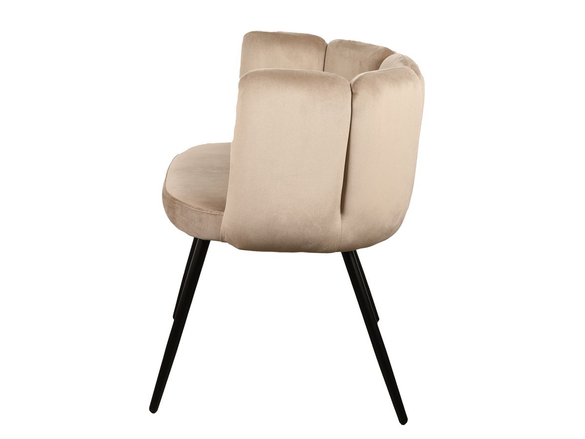 Set van 2 CELIA stoelen Fluwelen stof