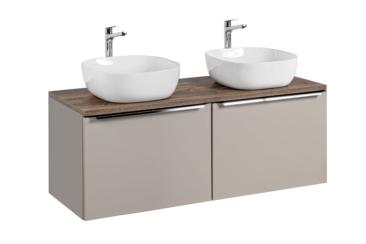 Meuble de salle de bain 160 cm FANNY Taupe | BOBOCHIC