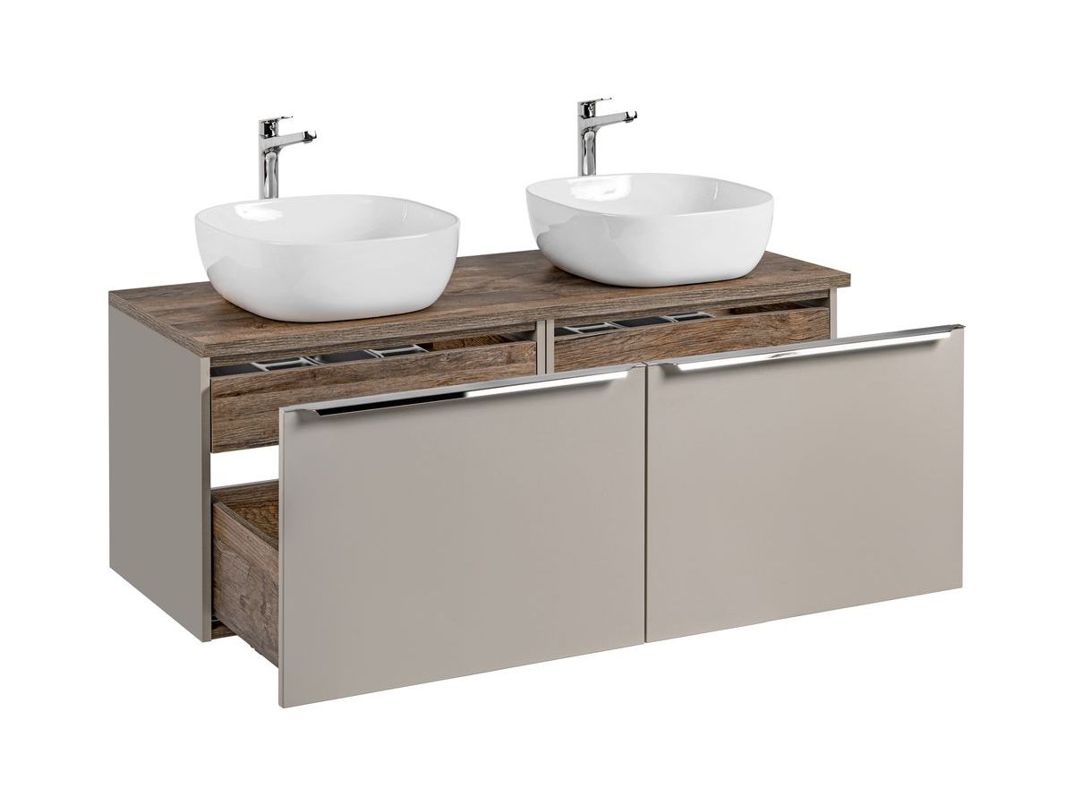 160 cm FANNY Taupe badkamerkast