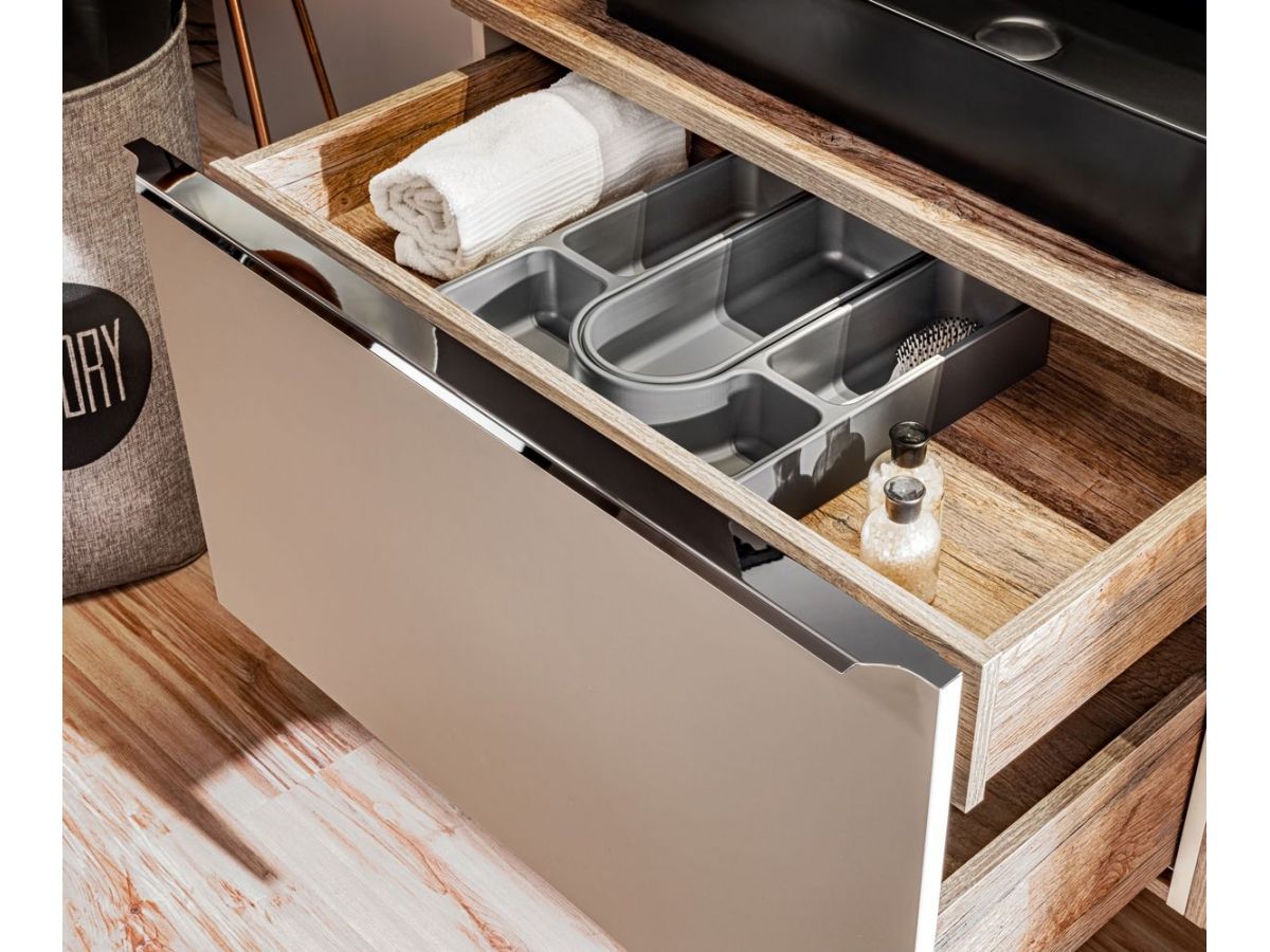 160 cm FANNY Taupe badkamerkast