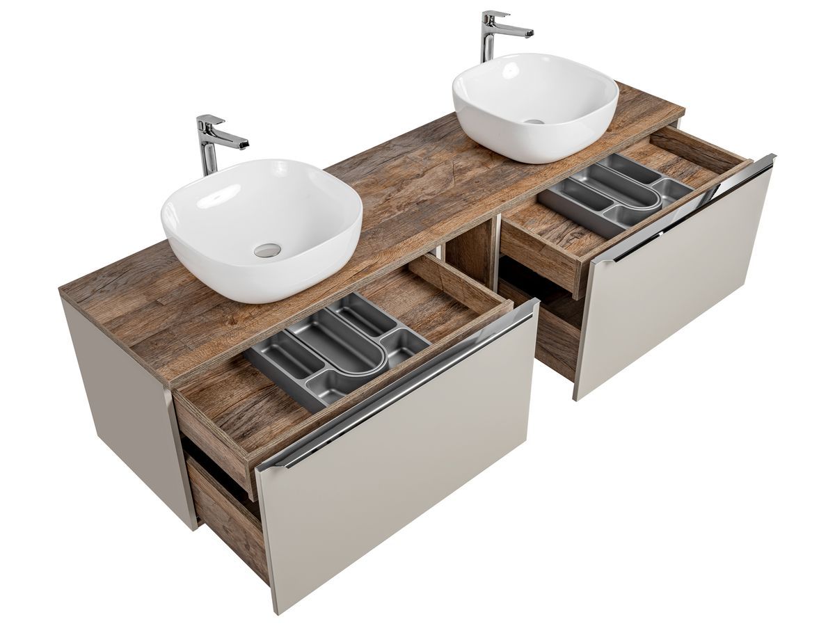 Badkamermeubel 180 cm FANNY Taupe