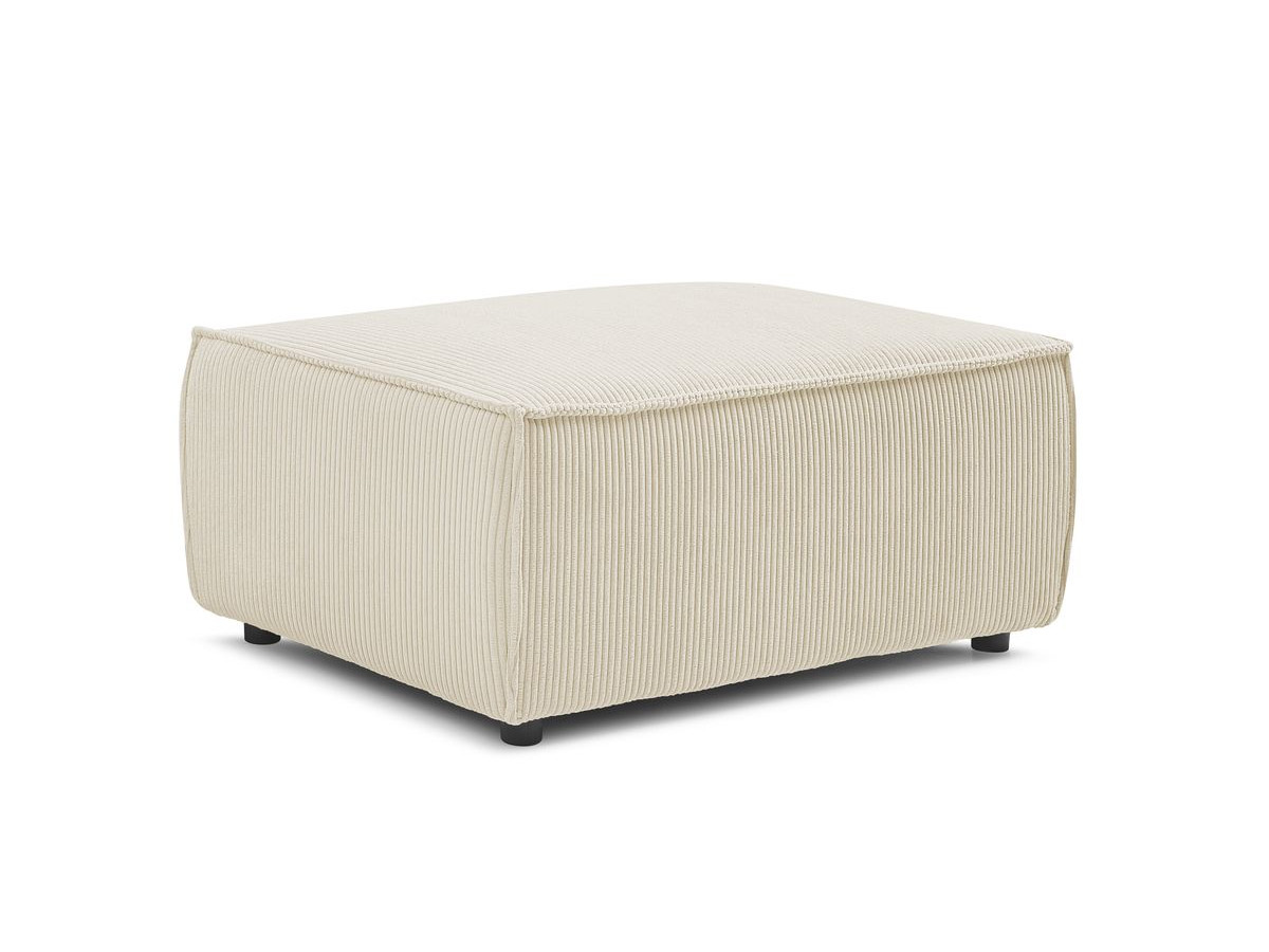 Pouf compact NIHAD velours côtelé