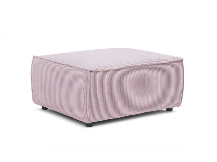 Pouf NIHAD compact velours côtelé