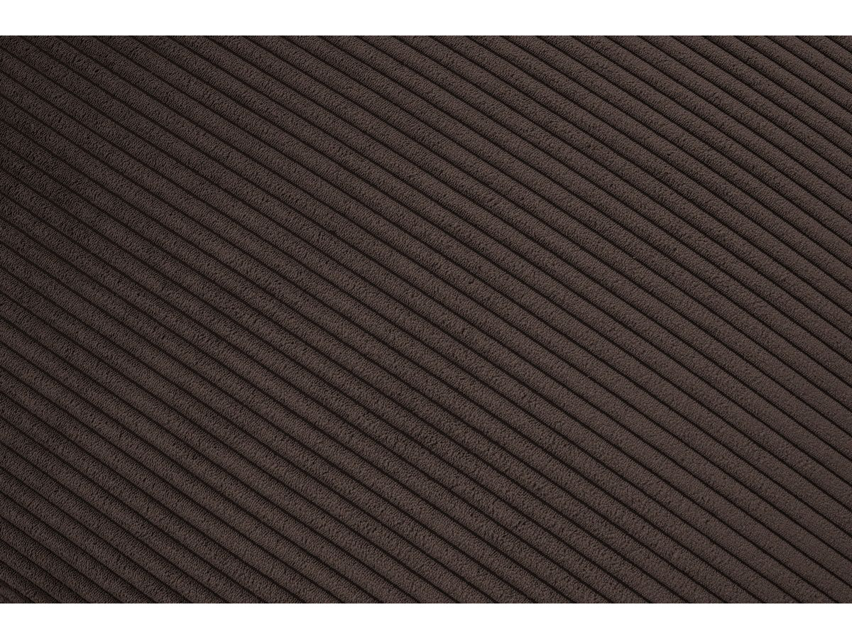Canapé d'angle fixe compact NIHAD velours côtelé