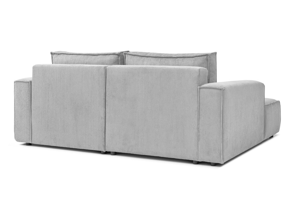 Canapé d'angle fixe compact NIHAD velours côtelé