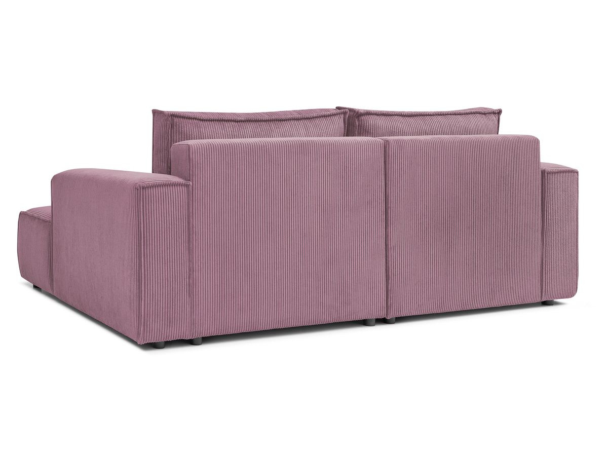 Canapé d'angle fixe compact NIHAD velours côtelé