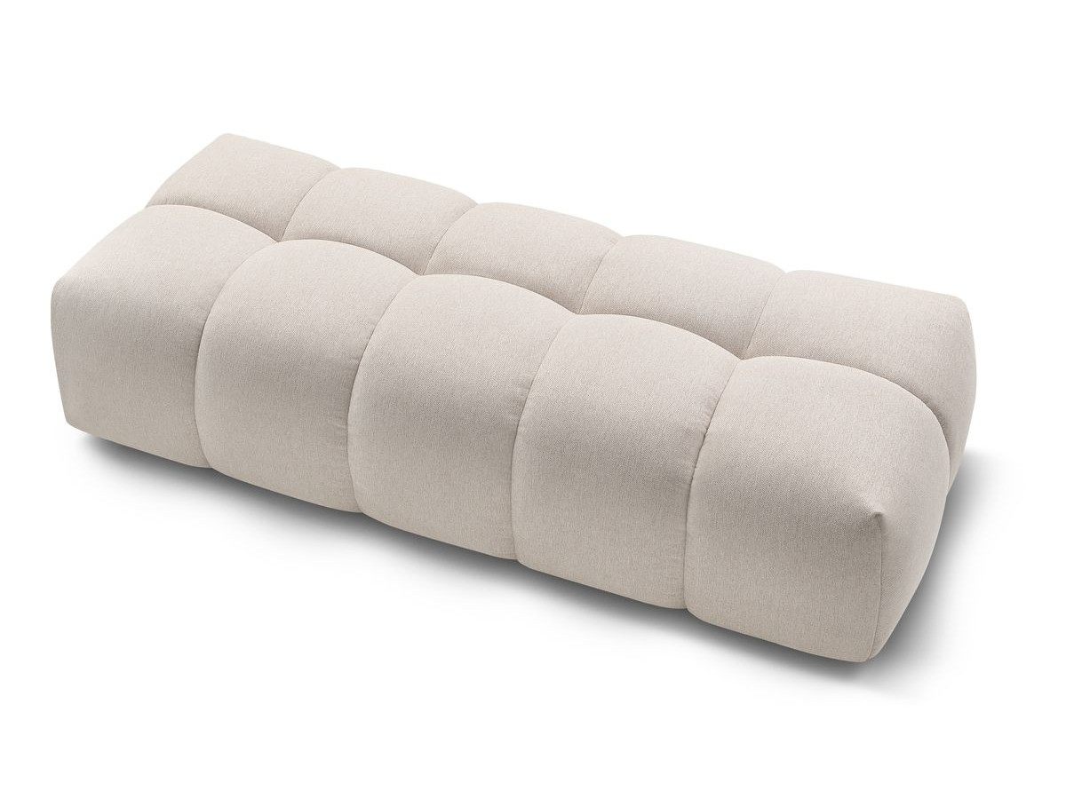 Canapé d'angle fixe EVEREST tissu chiné - Orange - Angle droit - 10 coussins