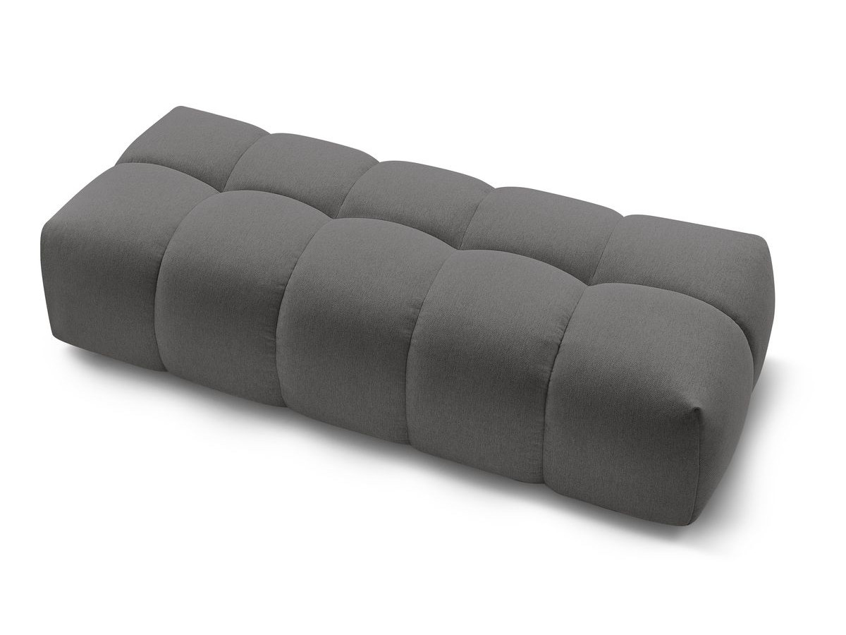 Canapé d'angle fixe EVEREST tissu chiné - Orange - Angle droit - 10 coussins