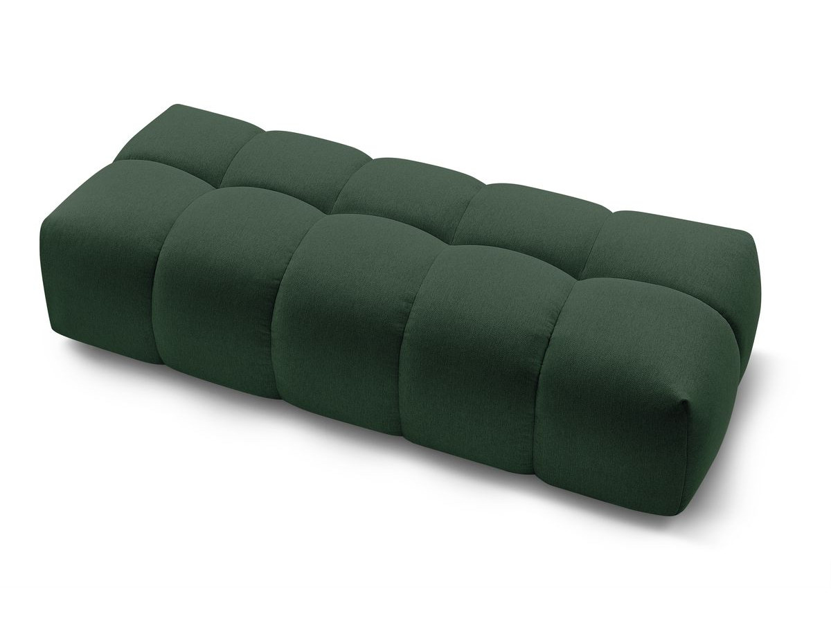 Canapé d'angle fixe EVEREST tissu chiné - Orange - Angle droit - 10 coussins