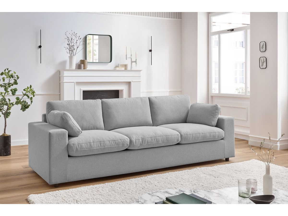 Canapé droit 3 places BELAIR gris clair — vue 4