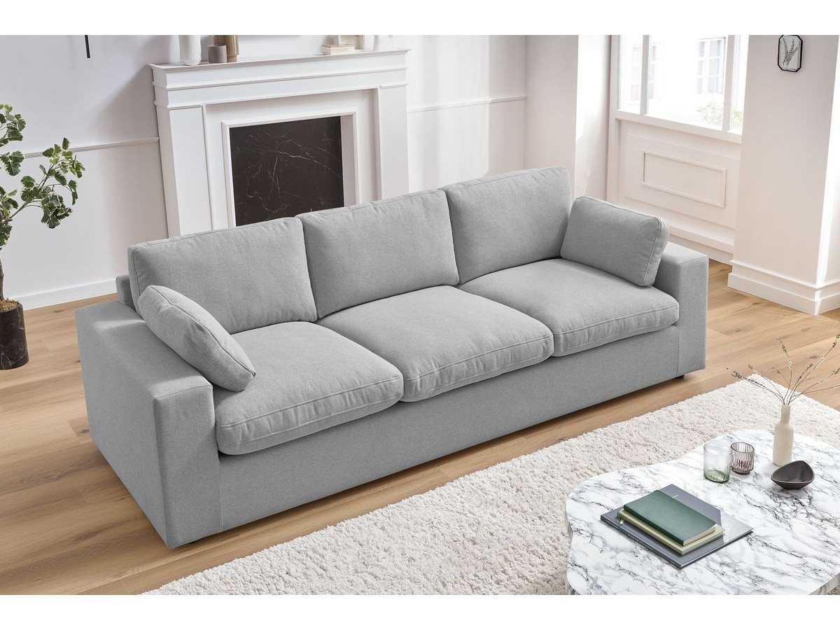 Canapé droit 3 places BELAIR gris clair — vue 6