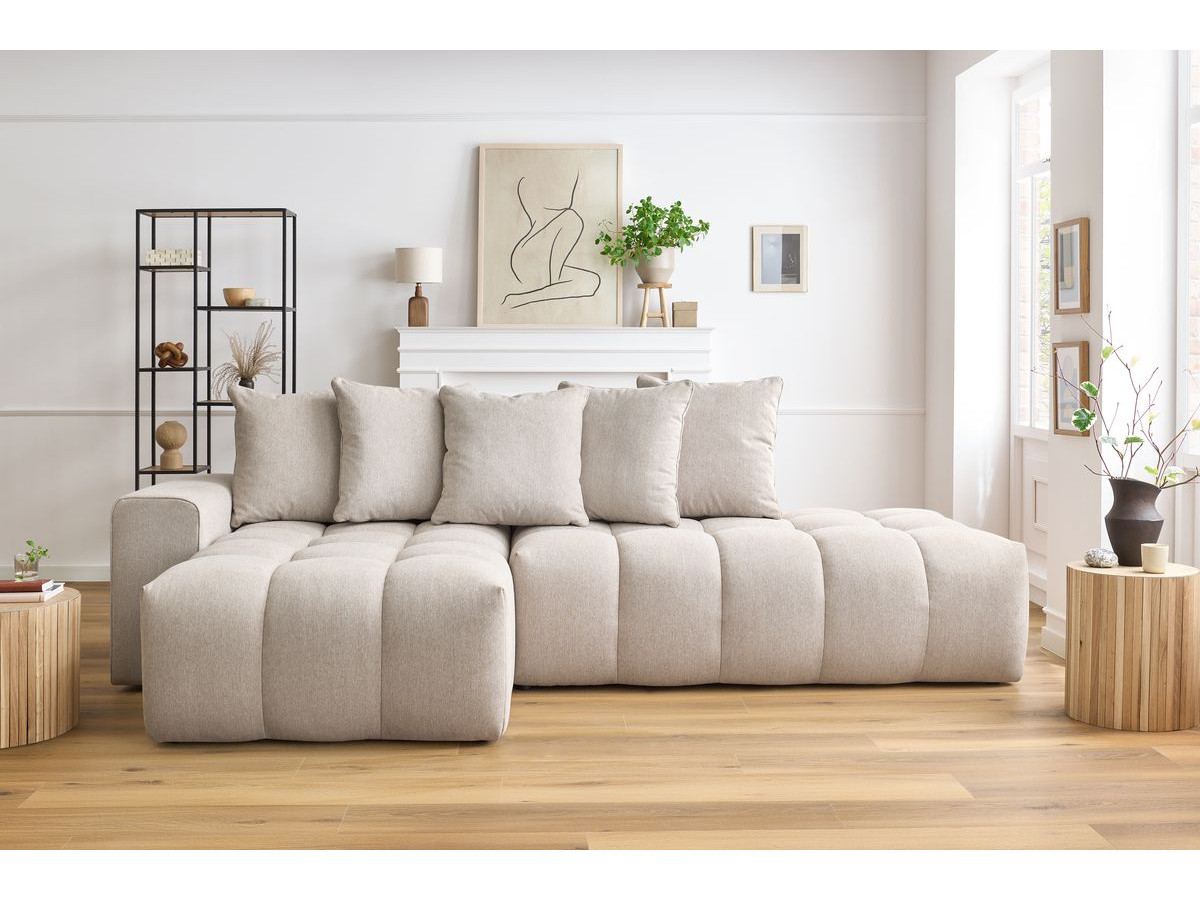 Canapé d'angle MONT-BLANC beige — vue 5