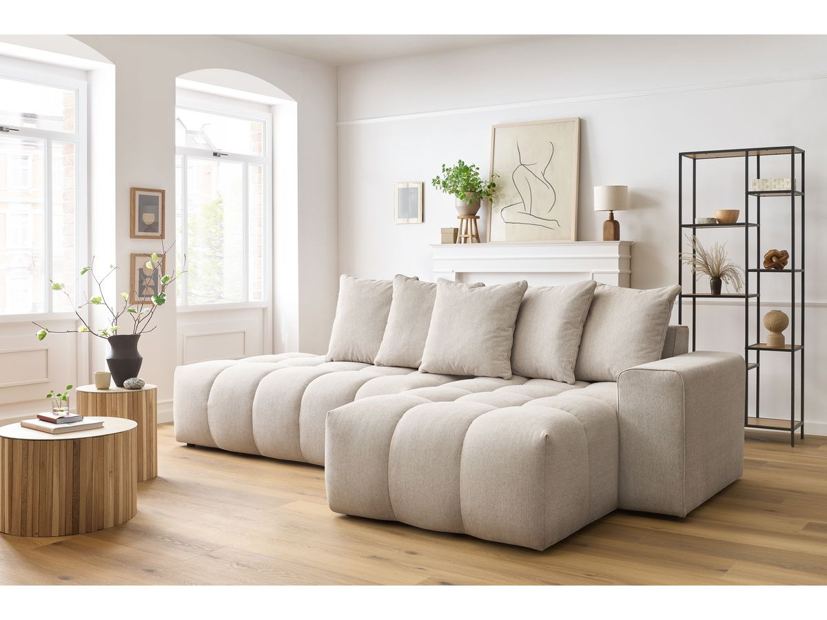 Canapé d'angle MONT-BLANC beige — vue 5