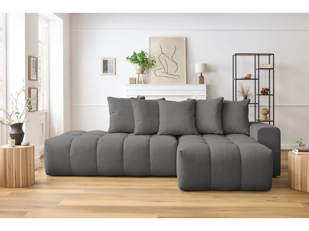 Canapé d'angle MONT-BLANC gris foncé — vue 5