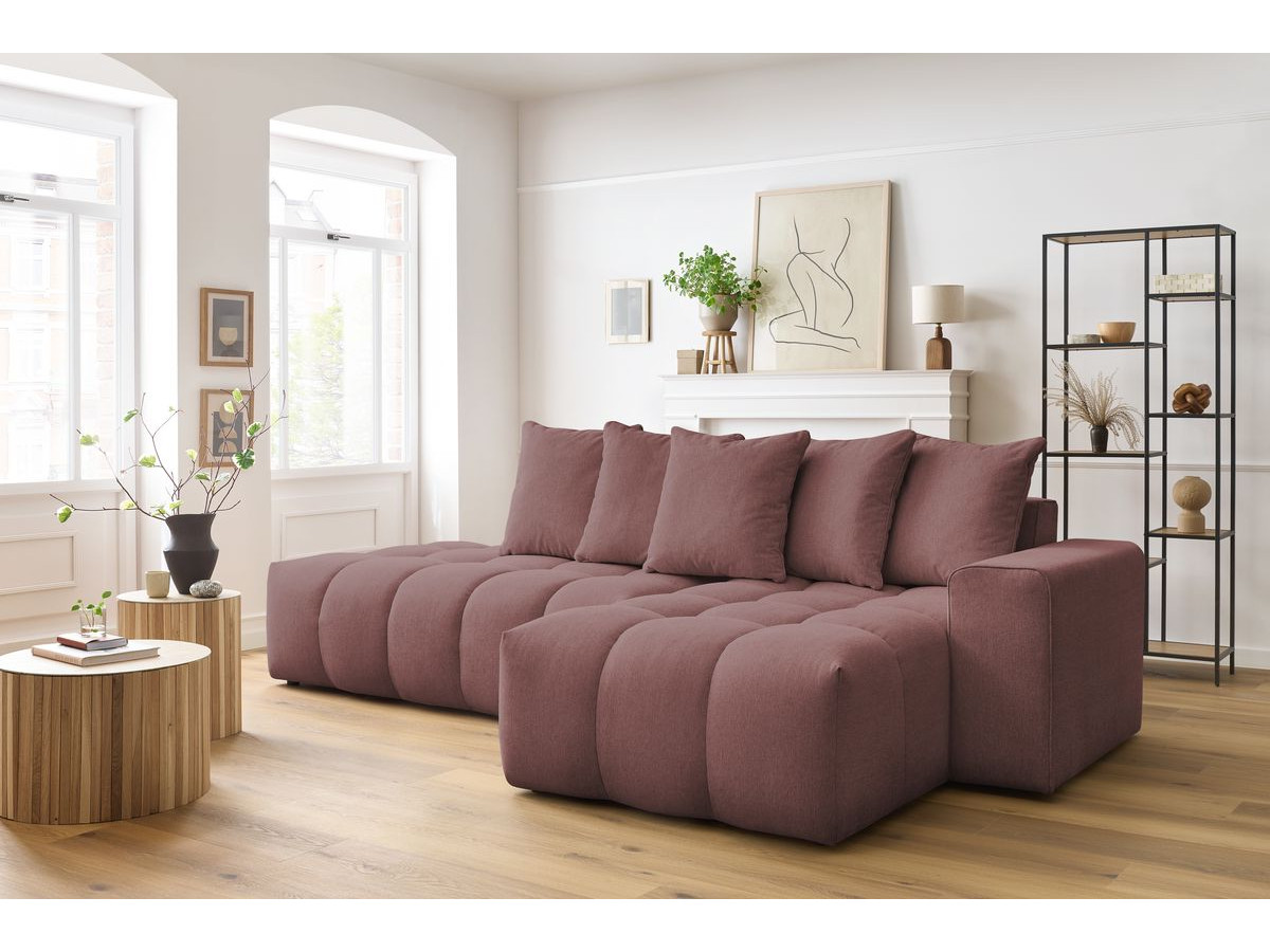 Canapé d'angle MONT-BLANC rose — vue 5