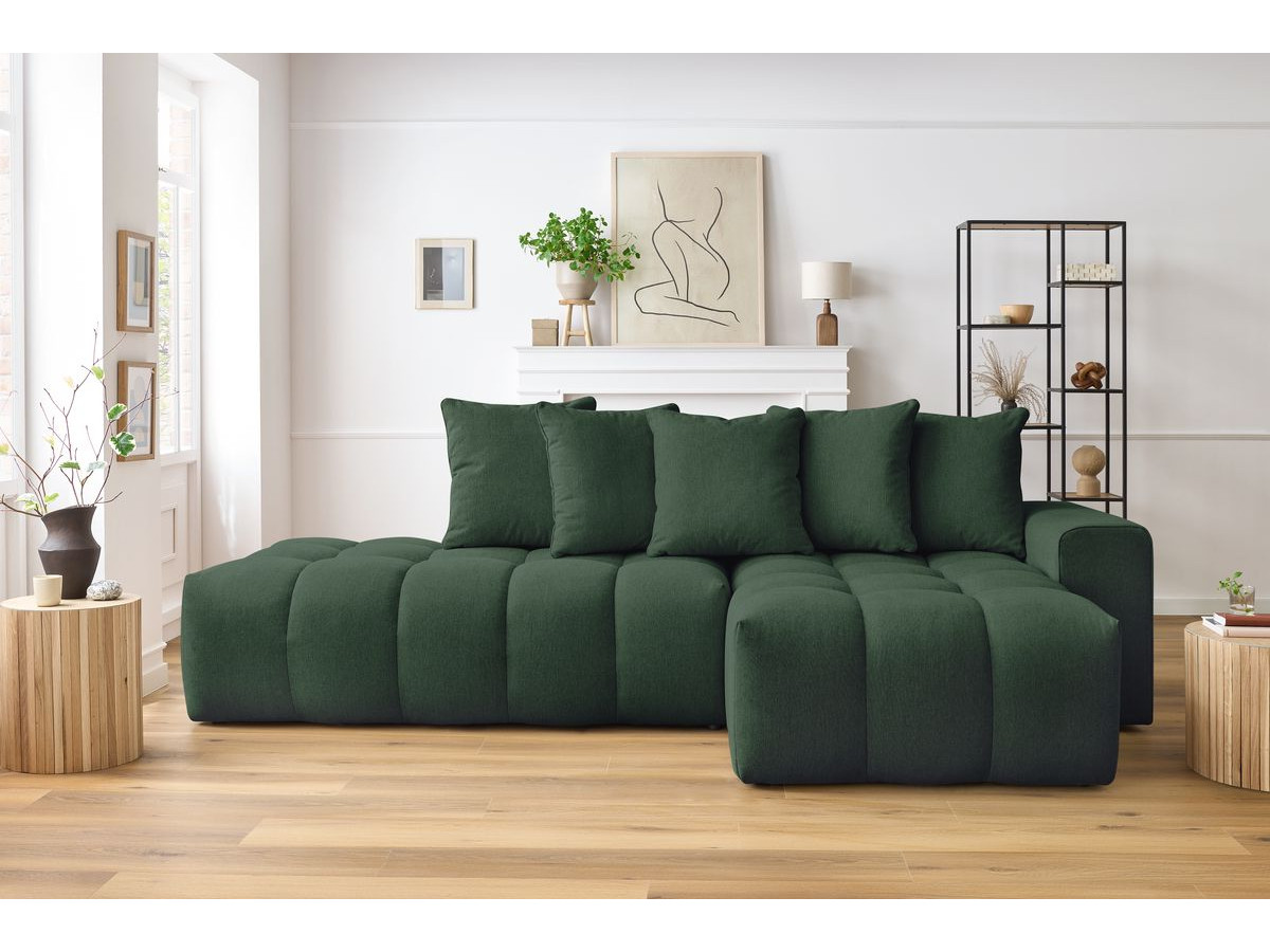 Canapé d'angle MONT-BLANC vert — vue 5