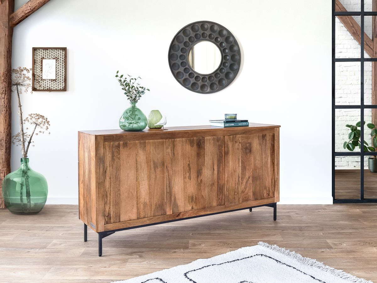 BALTHAZAR 2-deurs dressoir 160 cm Massief mangohout