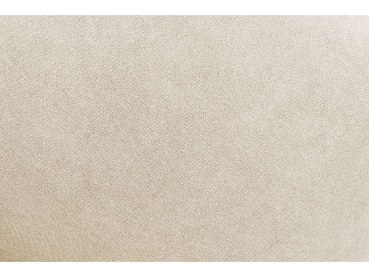 Canapé d'angle fixe MONT-BLANC velours avec pouf