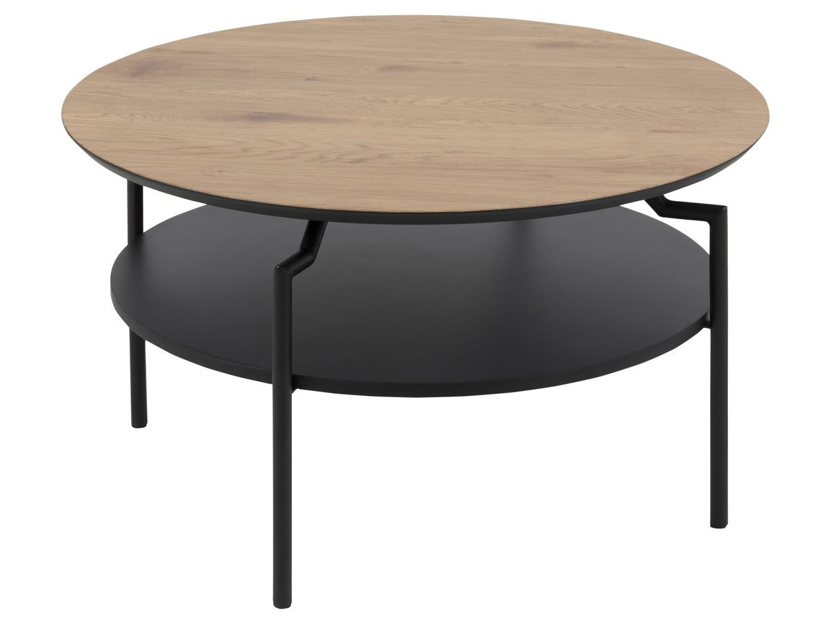 Table basse ronde PIERRE double plateau