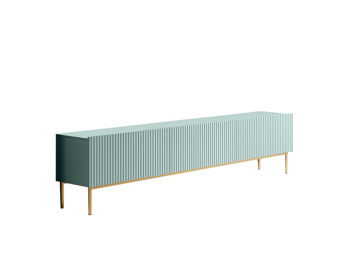 KASHA set met 200 cm tv-meubel + 200 cm 4-deurs dressoir met gouden poten