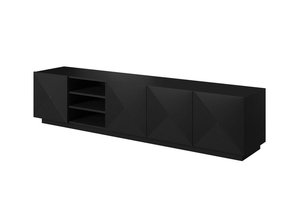 ALICE set met tv-meubel met nis van 200 cm + 4-deurs dressoir van 200 cm