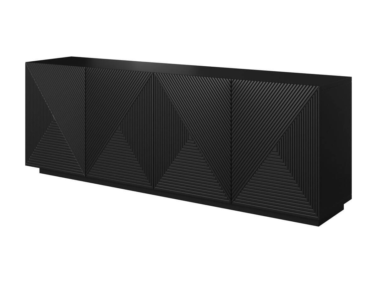 ALICE set met tv-meubel met nis van 200 cm + 4-deurs dressoir van 200 cm