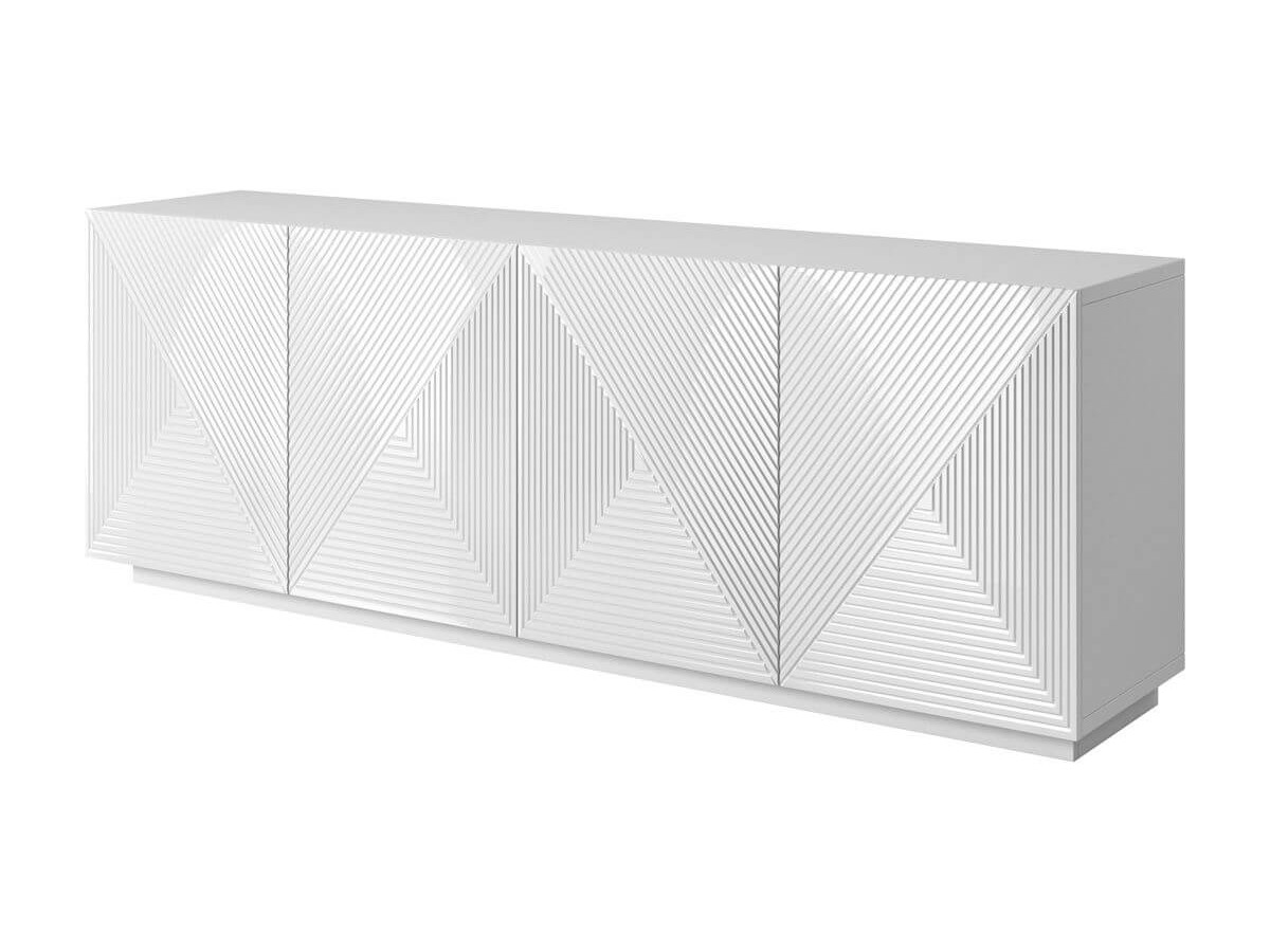 ALICE set met tv-meubel met nis van 200 cm + 4-deurs dressoir van 200 cm