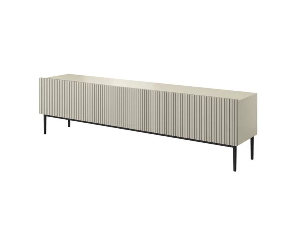 KASHA set met 200 cm tv-meubel + 200 cm 4-deurs dressoir met zwarte poten