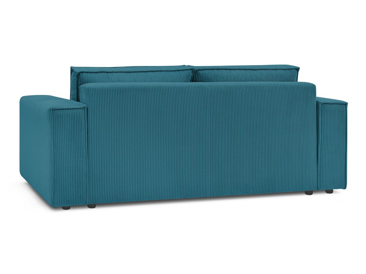 Canapé d'angle fixe EVEREST tissu chiné - Orange - Angle droit - 10 coussins