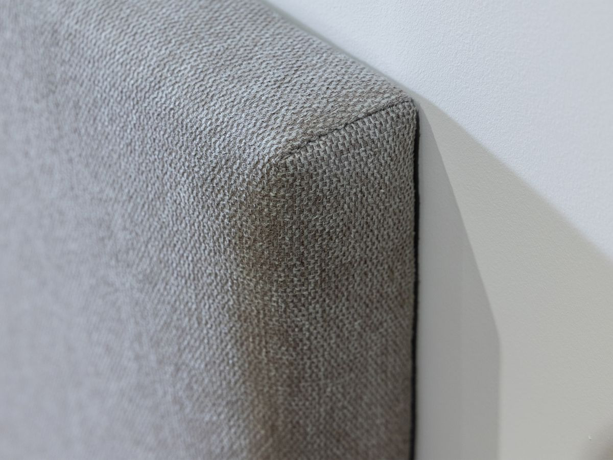 BLANDINE opbergbed in structuurstof met nachtkastjes