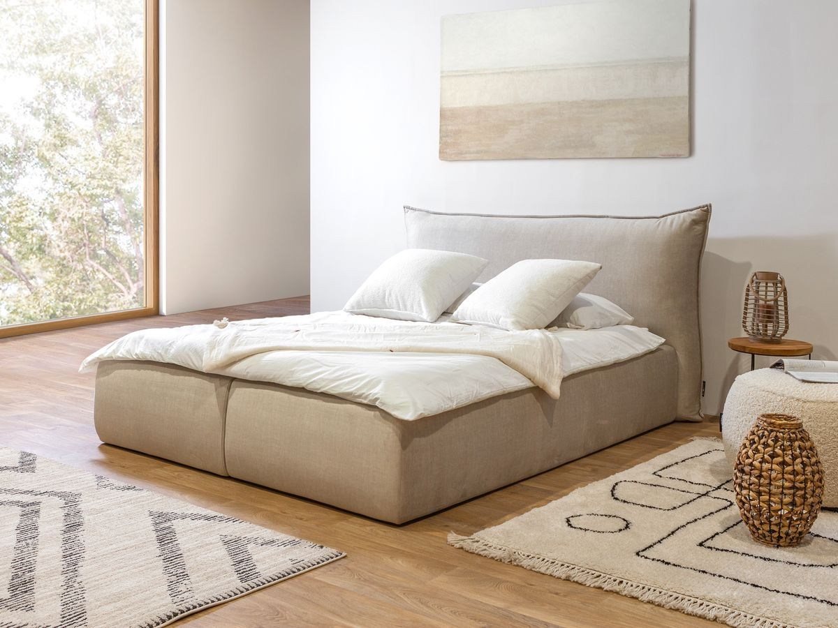 JADE opbergbed met hoofdbord met kusseneffect