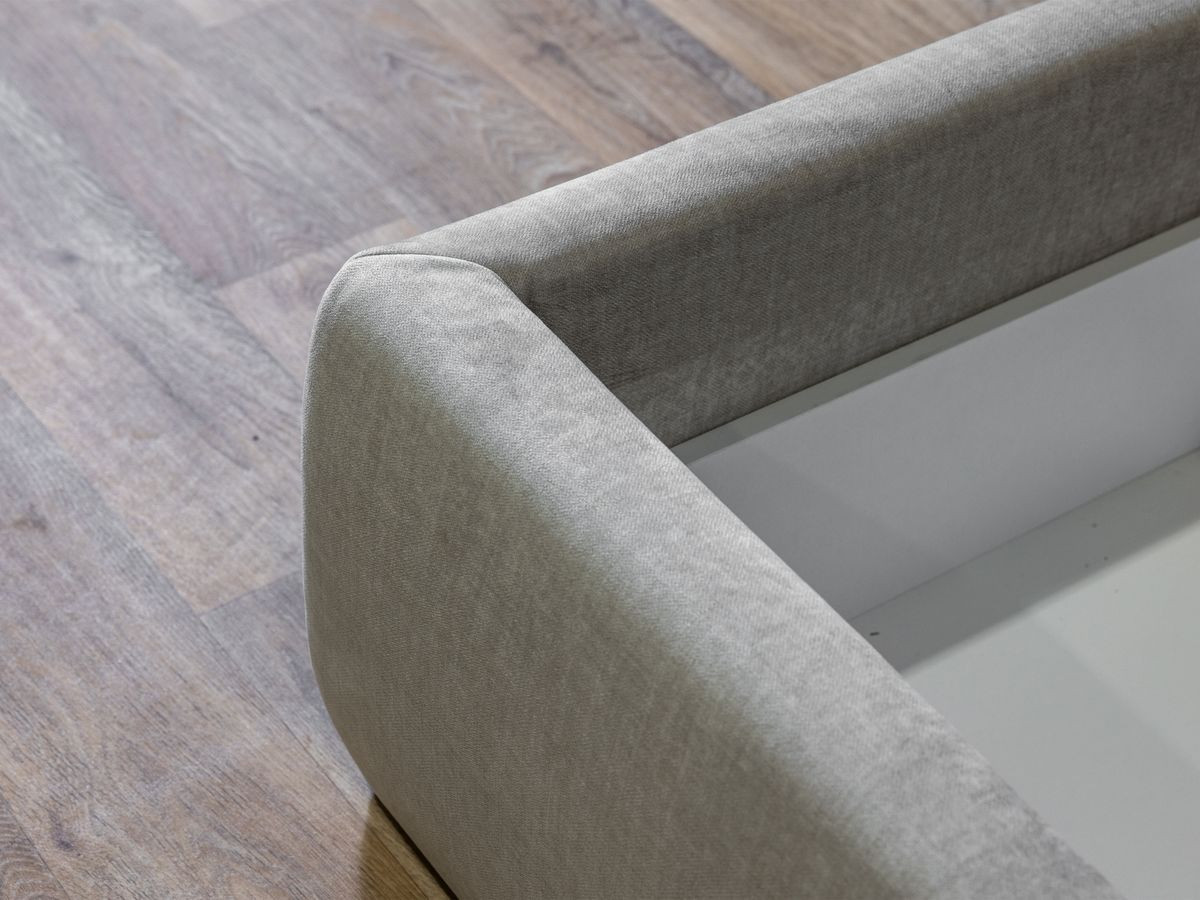 JADE opbergbed met hoofdbord met kusseneffect