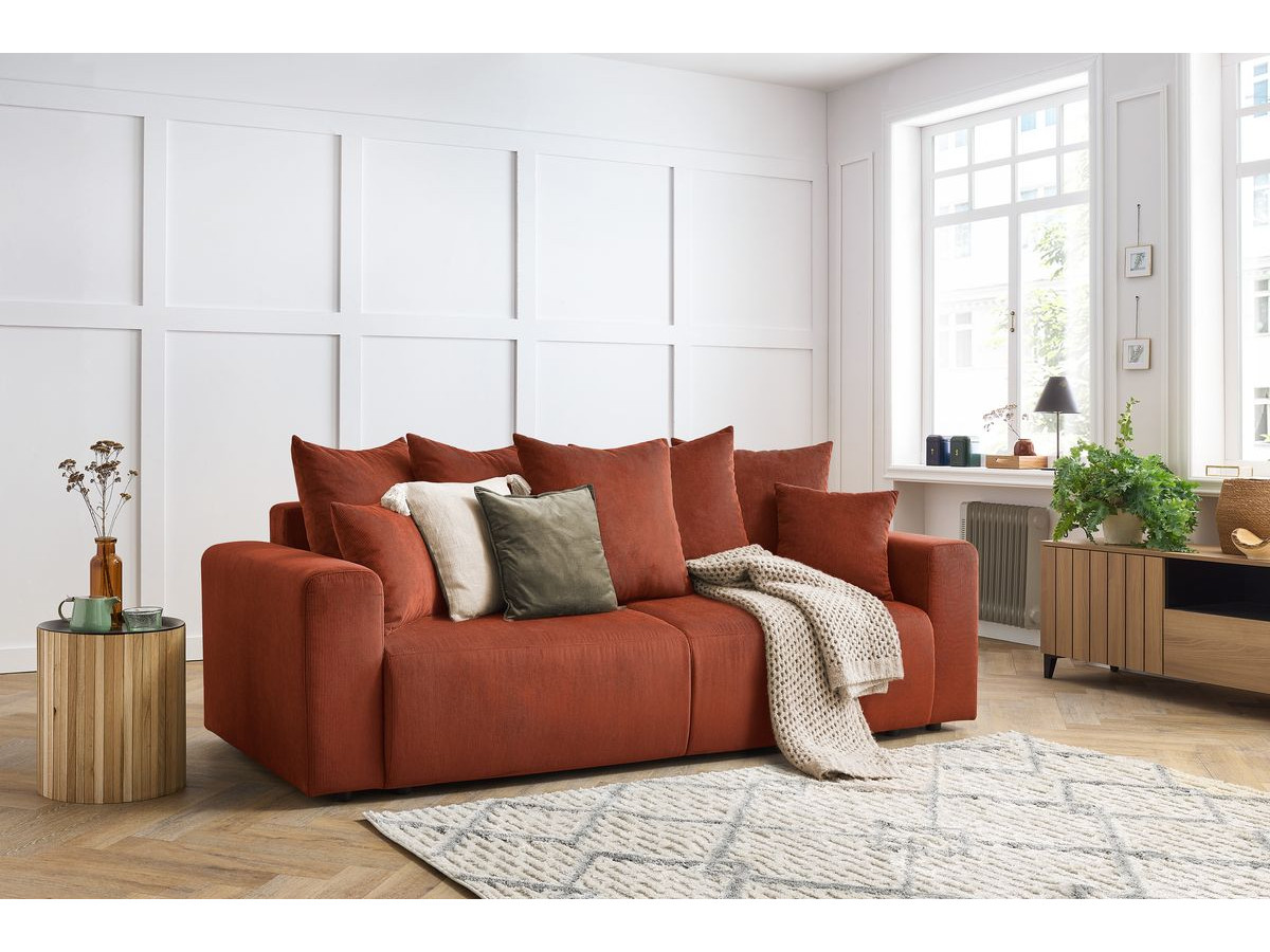 ENVY 3-zits vaste rechte bank in corduroy