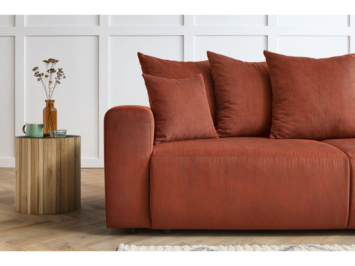 ENVY 3-zits vaste rechte bank in corduroy