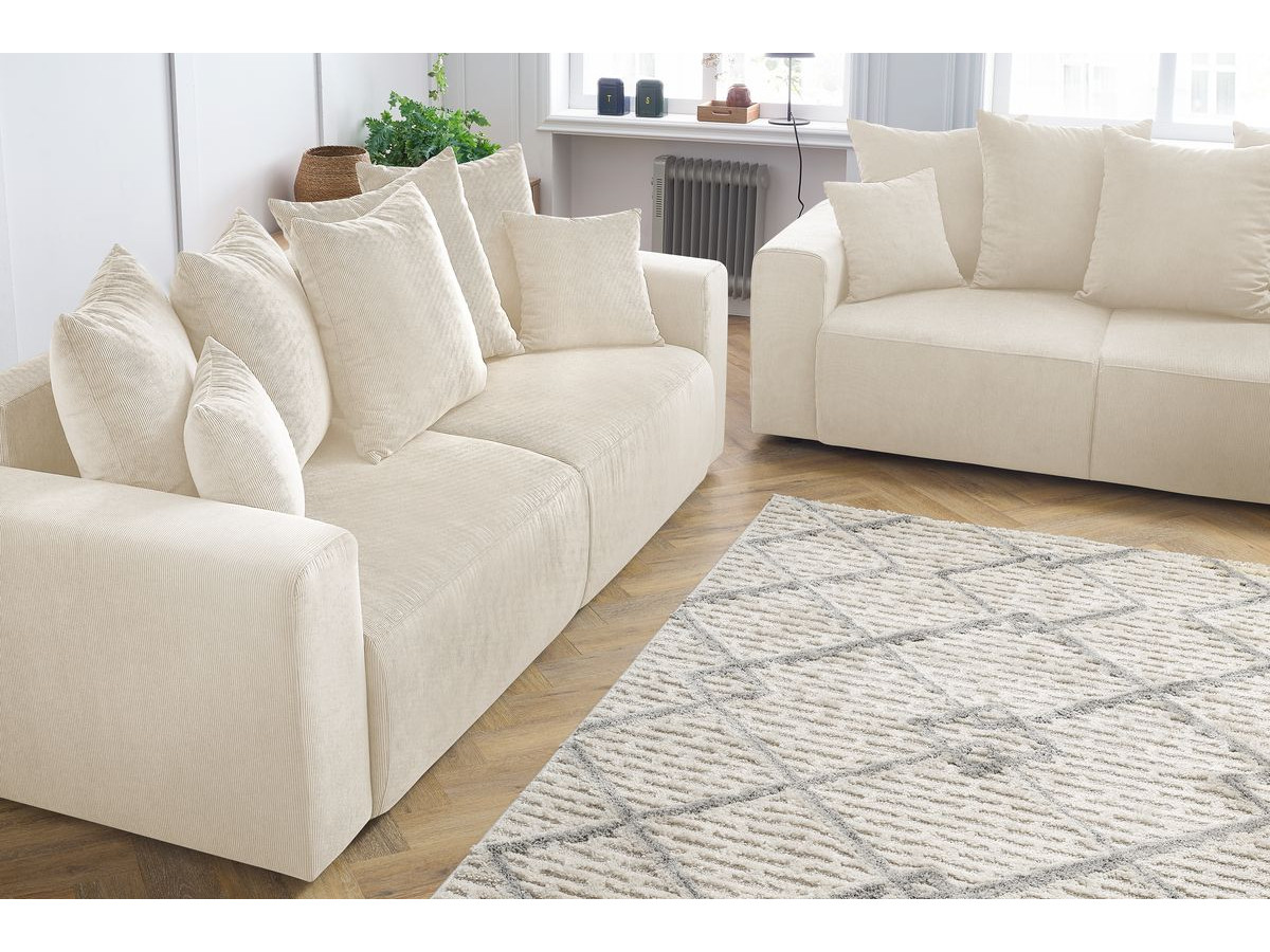 ENVY 3 + 2 zits vaste rechte bankstel in corduroy
