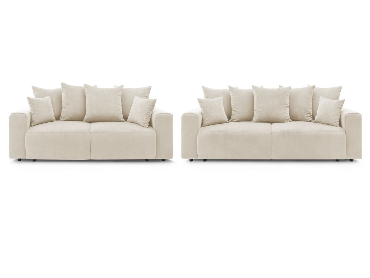 ENVY 3 + 2 zits vaste rechte bankstel in corduroy