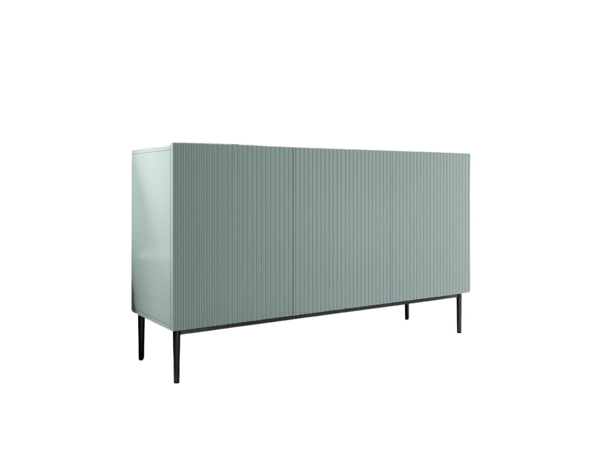KASHA 3-deurs dressoir 150 cm Zwarte poten