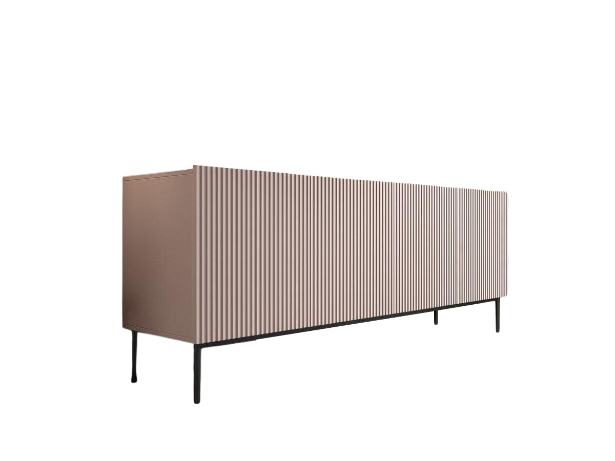 KASHA 4-deurs dressoir 200 cm Zwarte poten