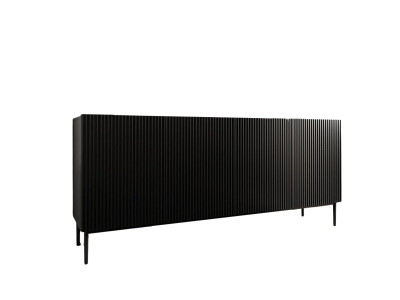 Buffet 4 portes 200 cm KASHA Pieds noir
