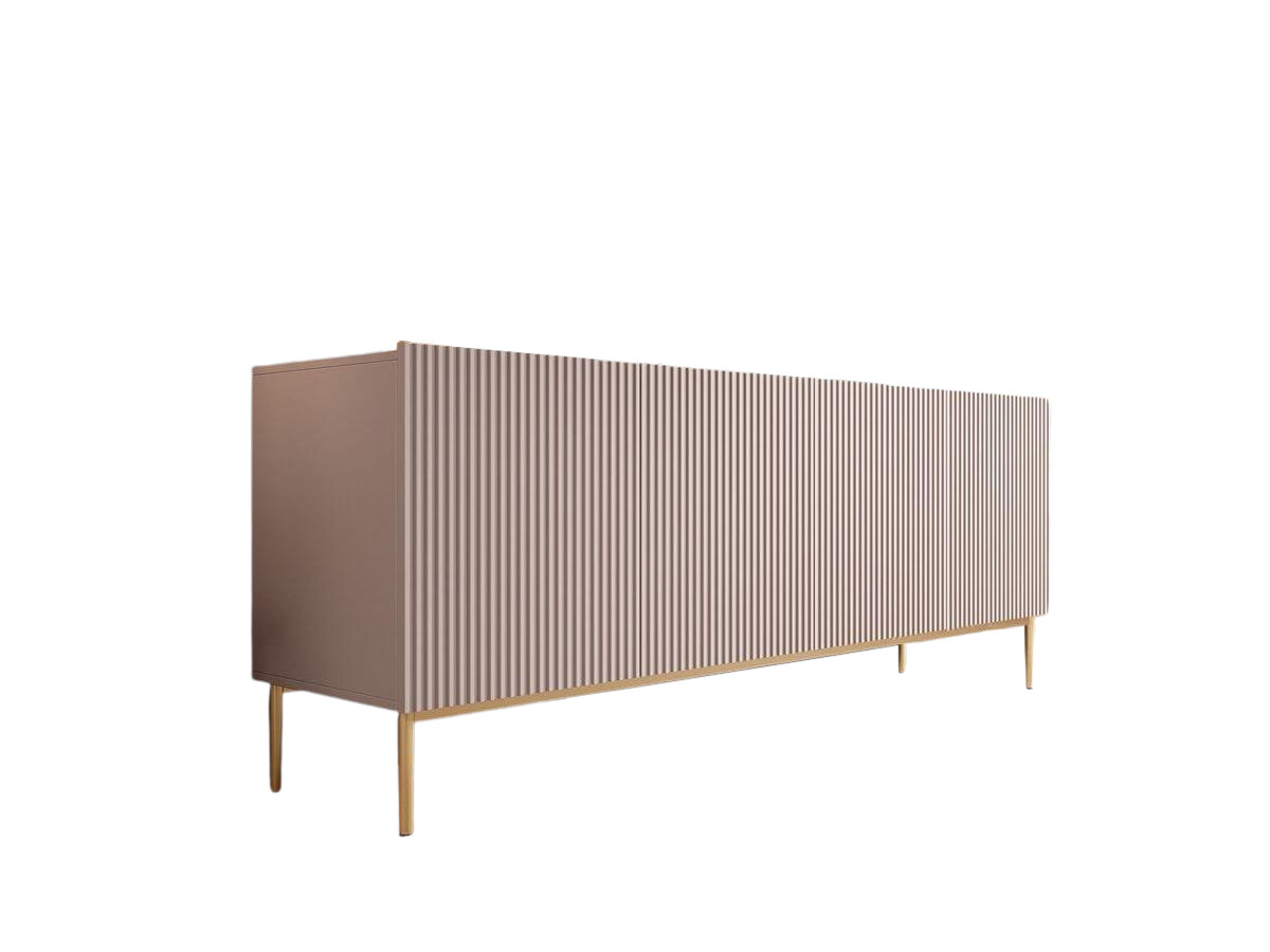 Buffet 4 portes 200 cm KASHA Pieds or