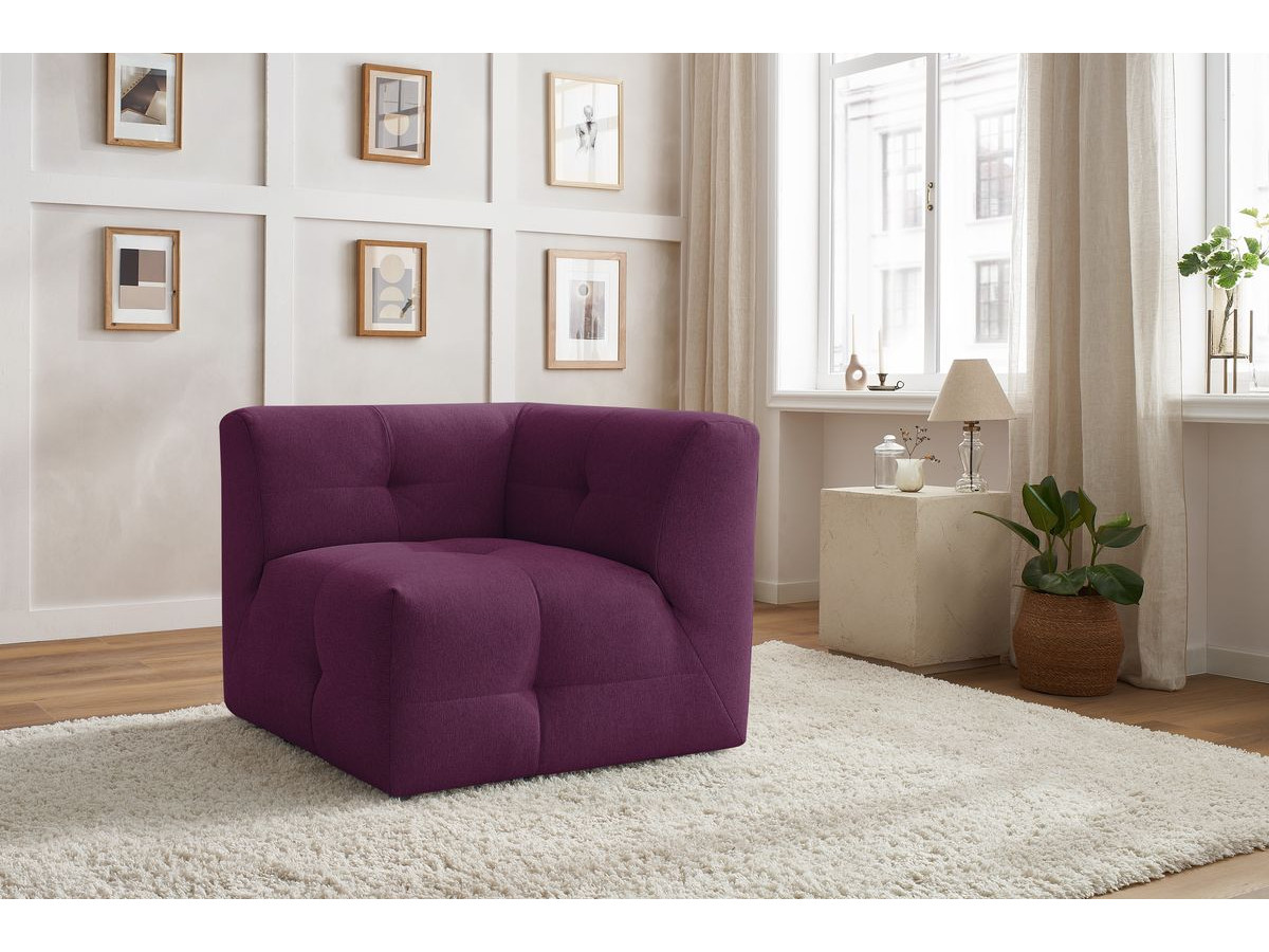 Angle pour canapé modulable KLEBER violet