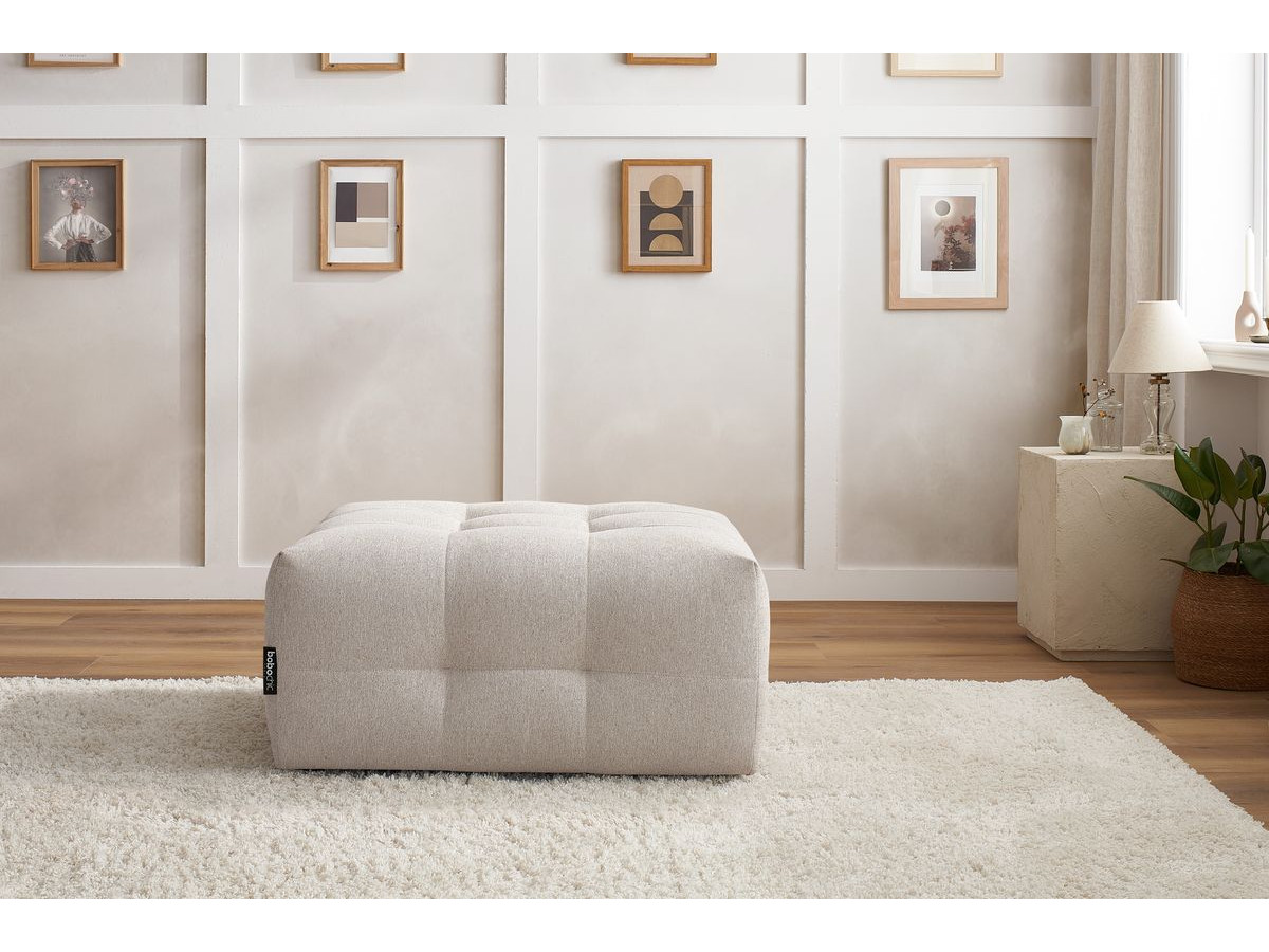 Pouf pour canapé modulable KLEBER beige — vue 4