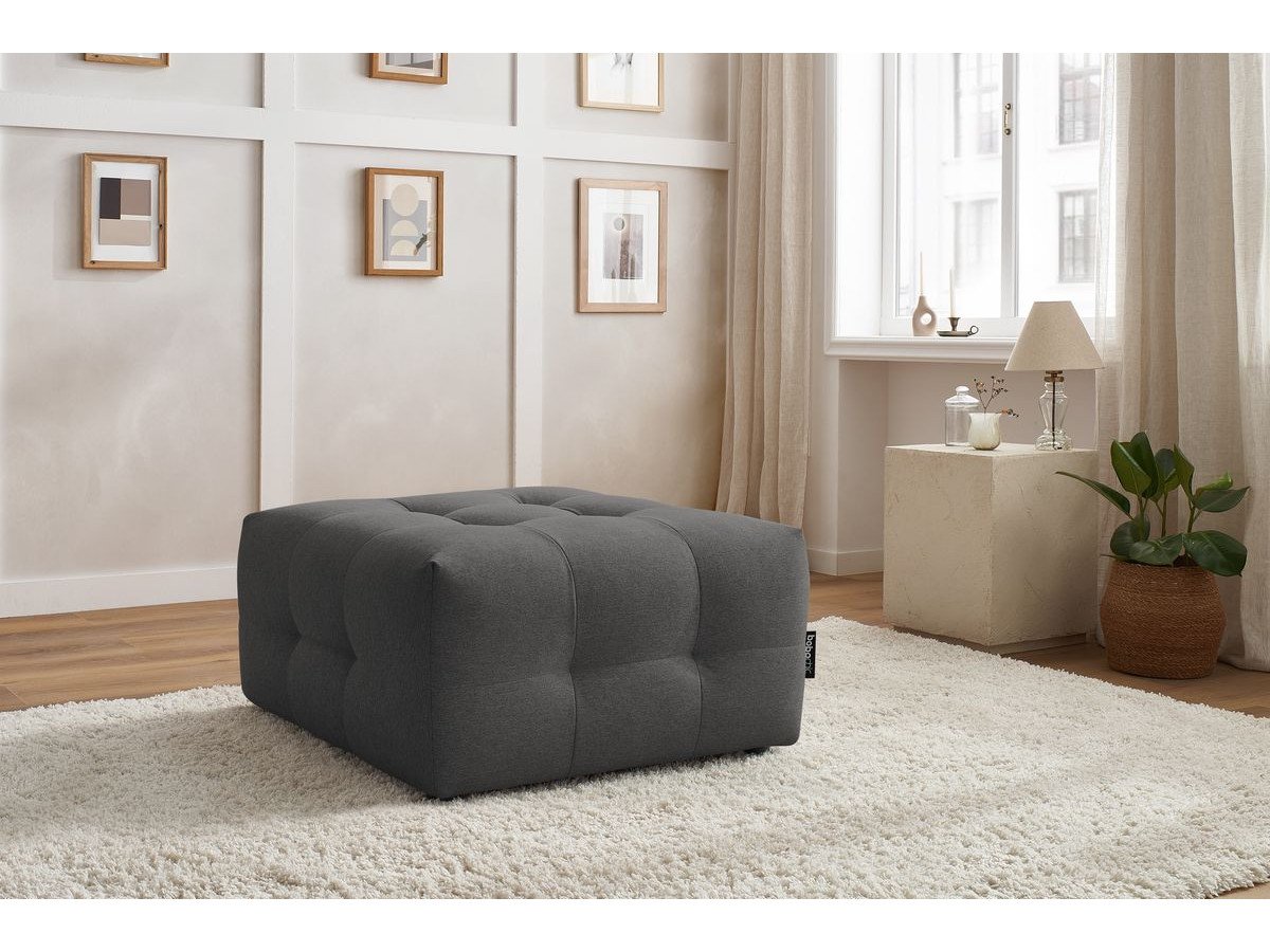 Pouf pour canapé modulable KLEBER gris foncé — vue 5