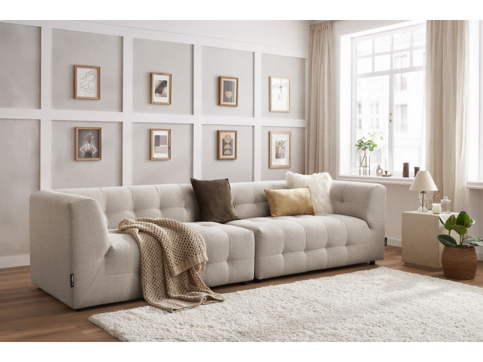 Canapé droit fixe modulable 4 places KLEBER