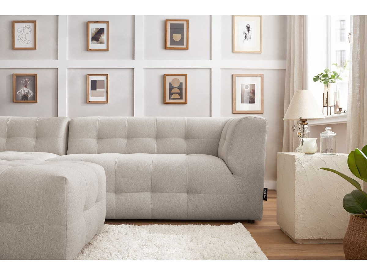 Sofa modułowa 4-osobowa nierozkładana KLEBER z pufem