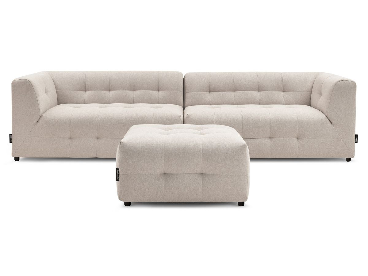 Sofa modułowa 4-osobowa nierozkładana KLEBER z pufem
