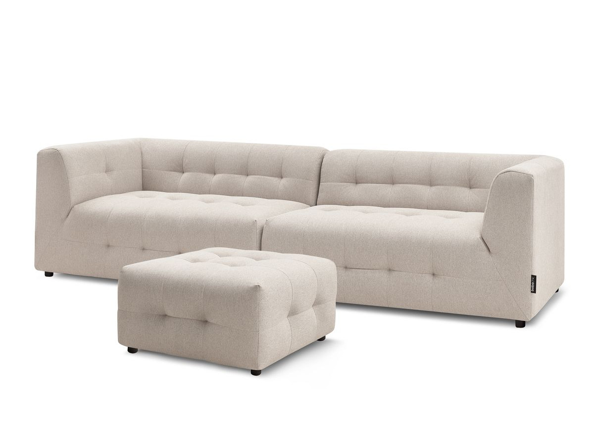 Sofa modułowa 4-osobowa nierozkładana KLEBER z pufem