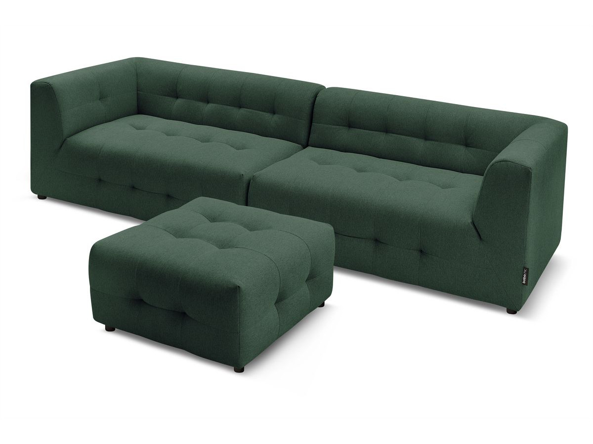 Sofa modułowa 4-osobowa nierozkładana KLEBER z pufem